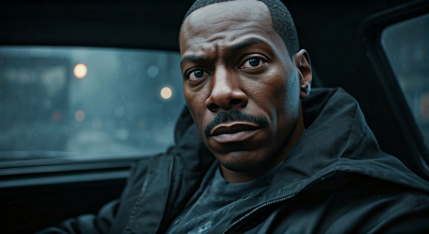 Photorealistic Close-Up of Eddy Murphy as Axel Foley