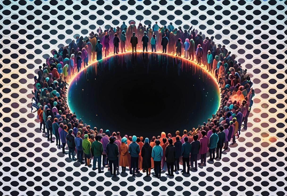 Aliens Observe Earth Religions in Surreal Digital Art