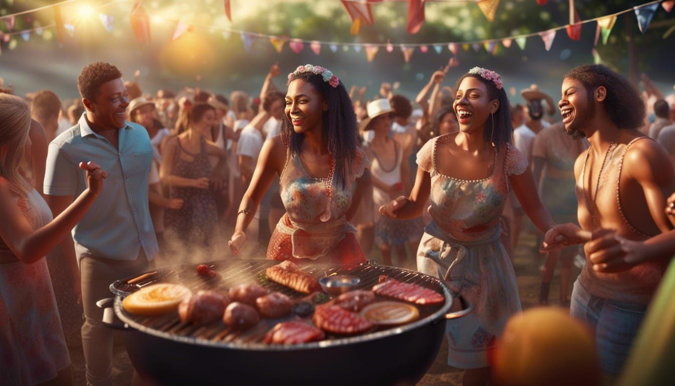 Brazilian Festa Junina Summer Barbecue Party