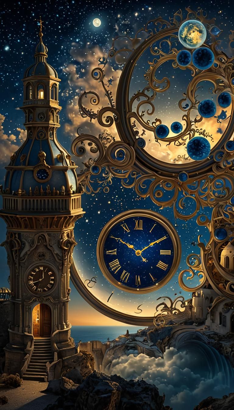 Magic Clock Town Under Indigo Moon