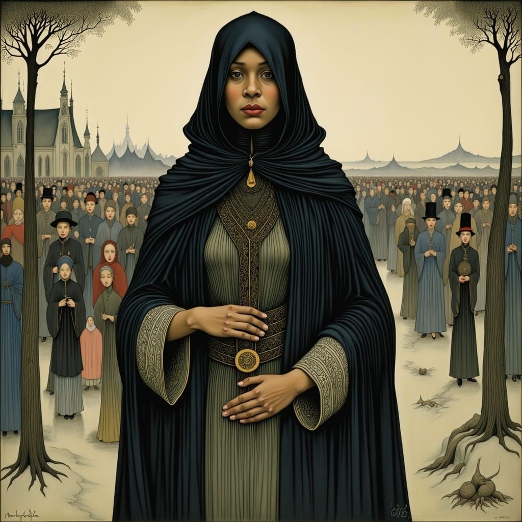 Woman Leads Refugees with Stealth Tech in Enchanted World