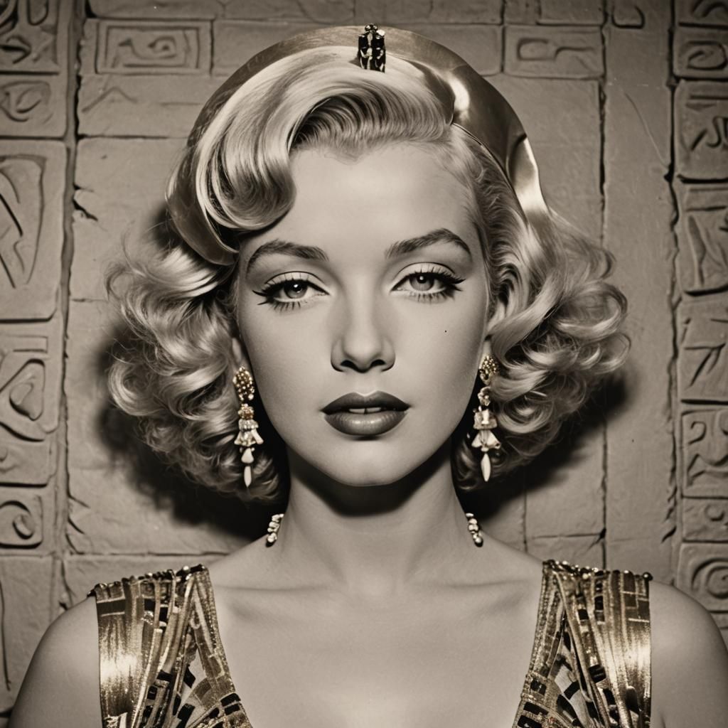 Marilyn Monroe as Cleopatra: Dreamy Portrait