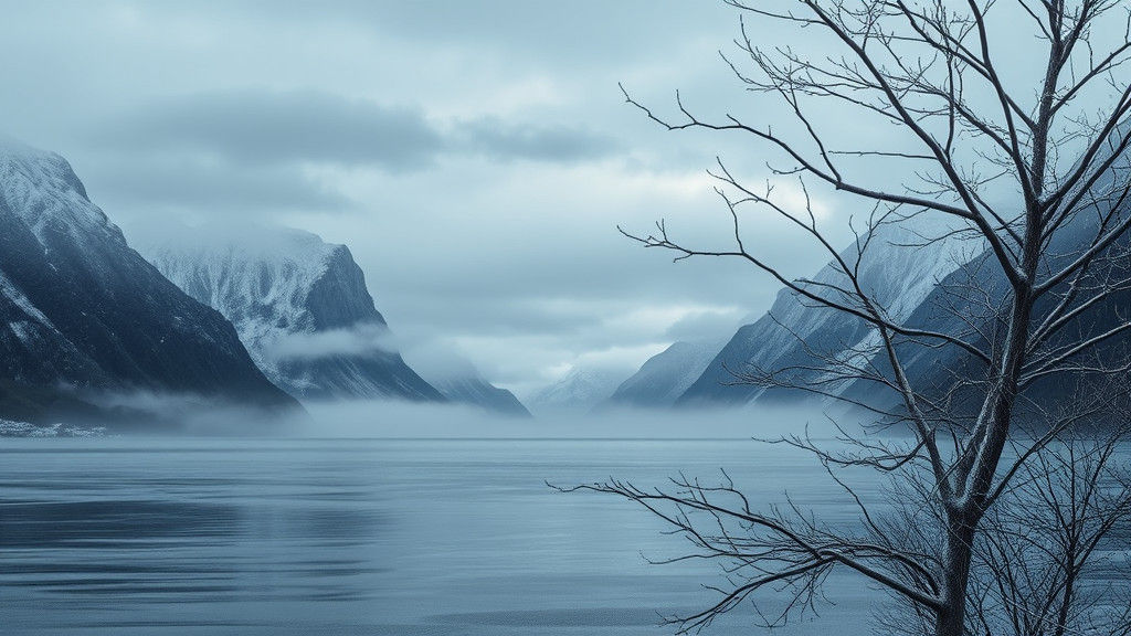 Winter Fjords: Photorealistic Landscape Photography