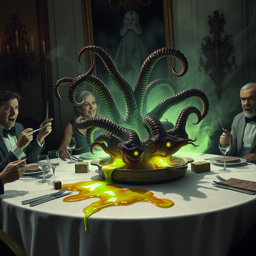 Eldritch Horror Casserole Awakens as Surrealist Nightmare