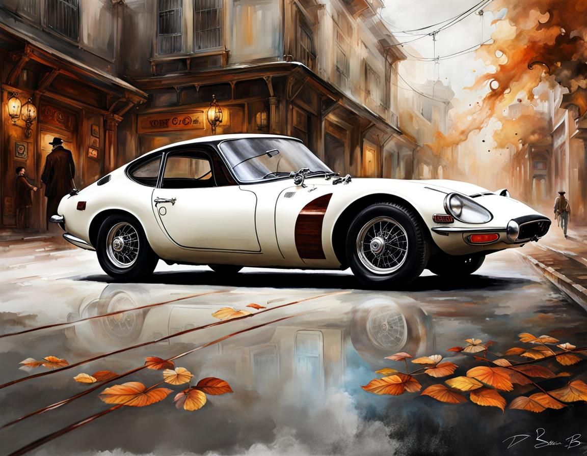 Steampunk Toyota 2000GT in Detailed Digital Art