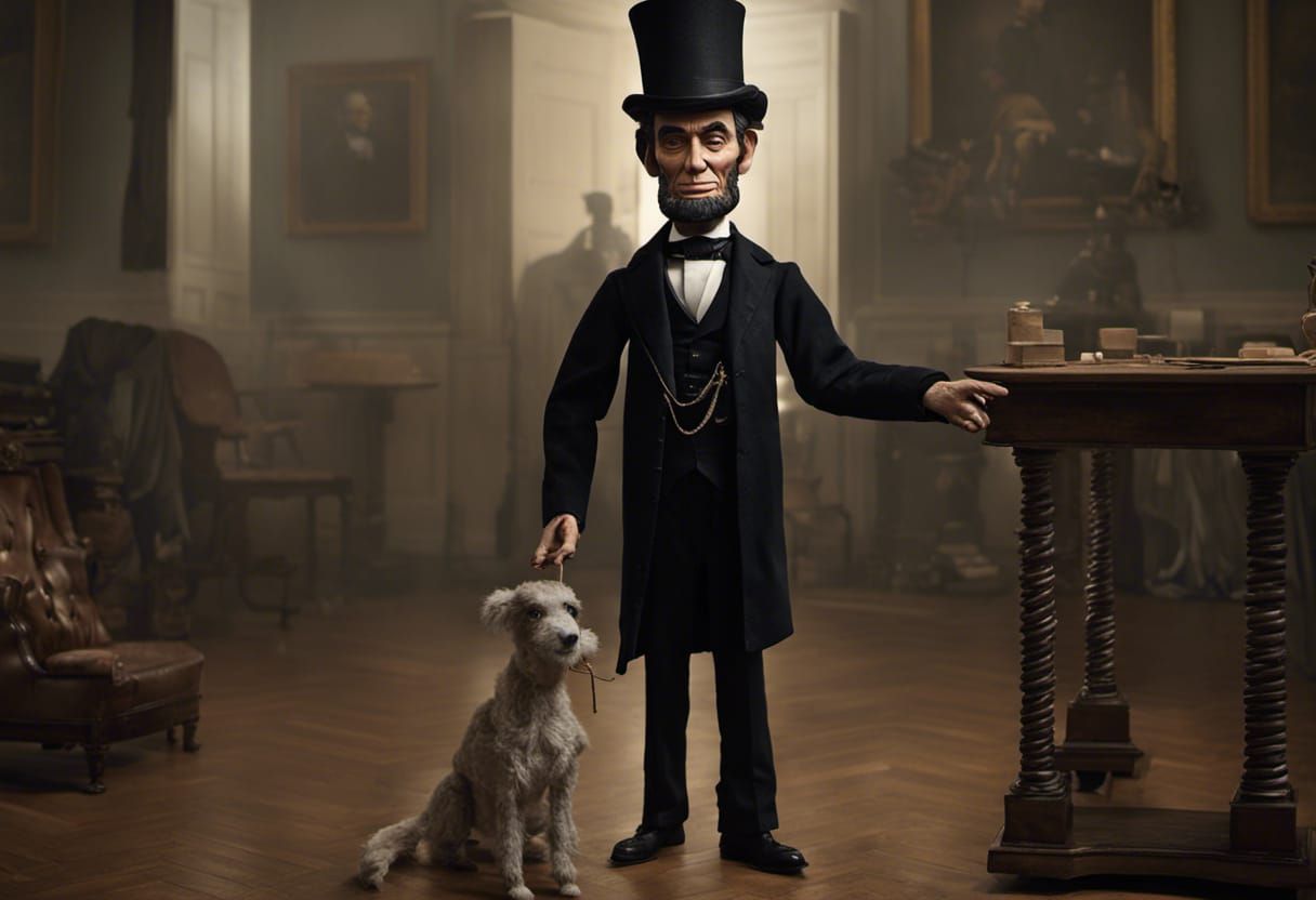 Abraham Lincoln as Marionette in White House