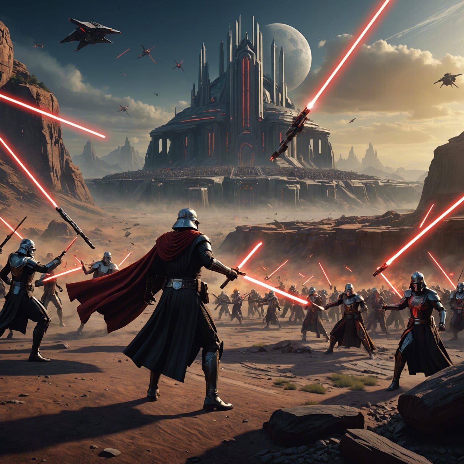 Epic Jedi vs Sith Battle: Old Republic Concept Art