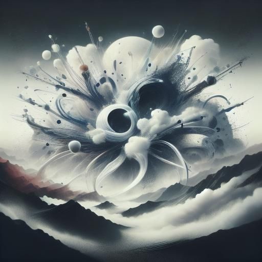 Dreamlike Double Exposure: Uncanny Surreal Landscape