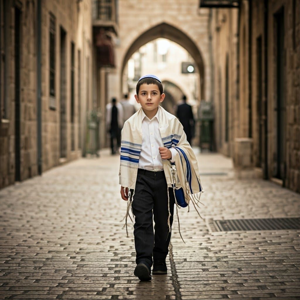 Jewish Boy in Jerusalem: Street Photography Portrait