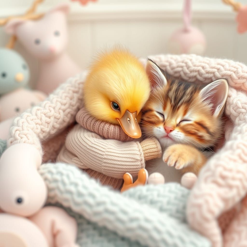Cozy Friends in a Whimsical Nursery