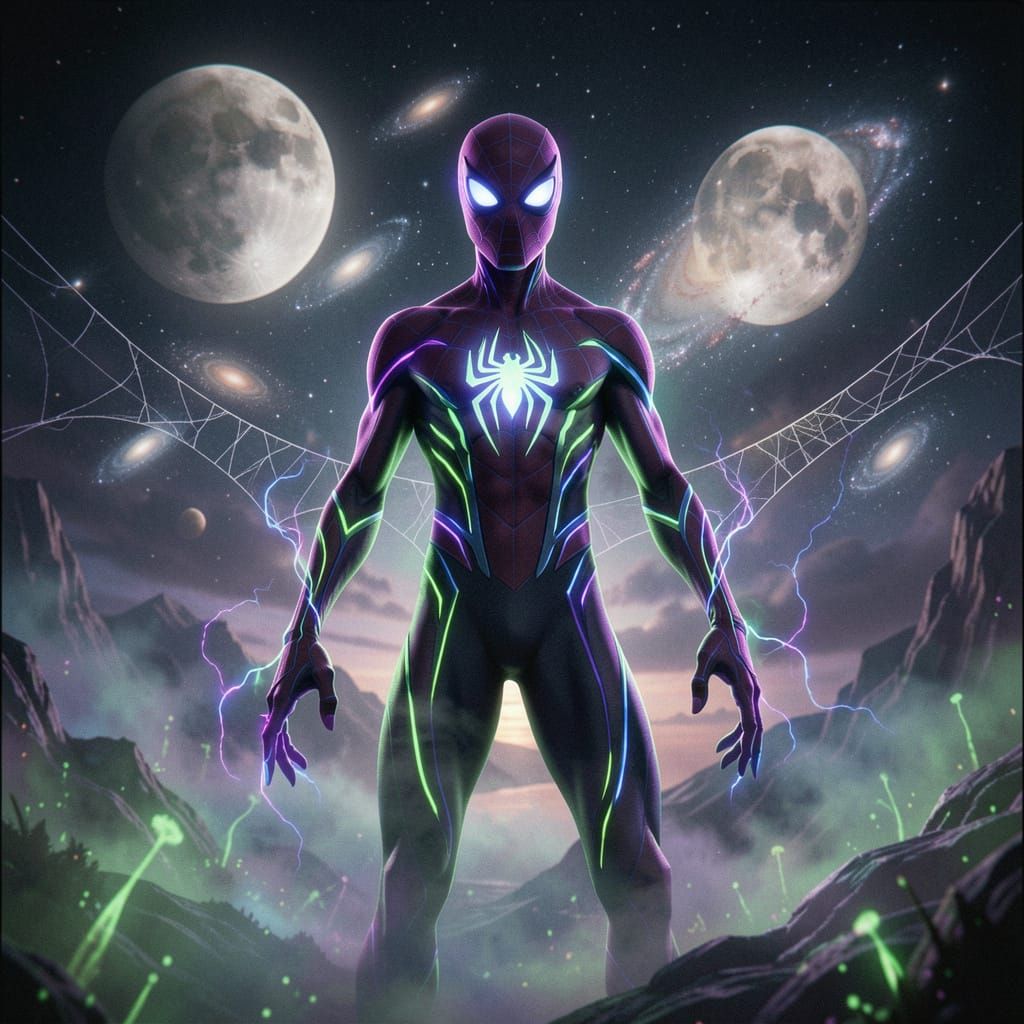 Alien Spider-Man on Cosmic World