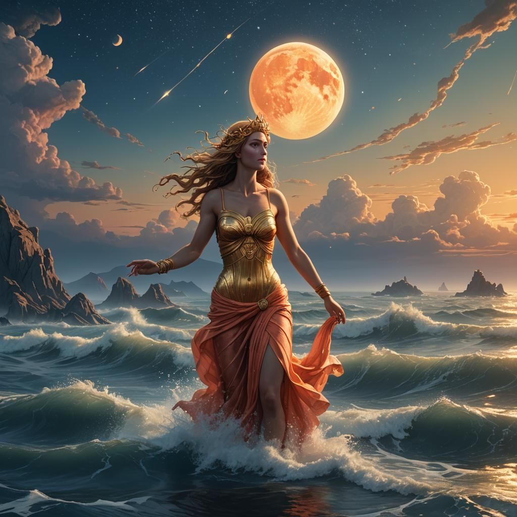 Aphrodite Rising: Olympian Goddess Concept Art