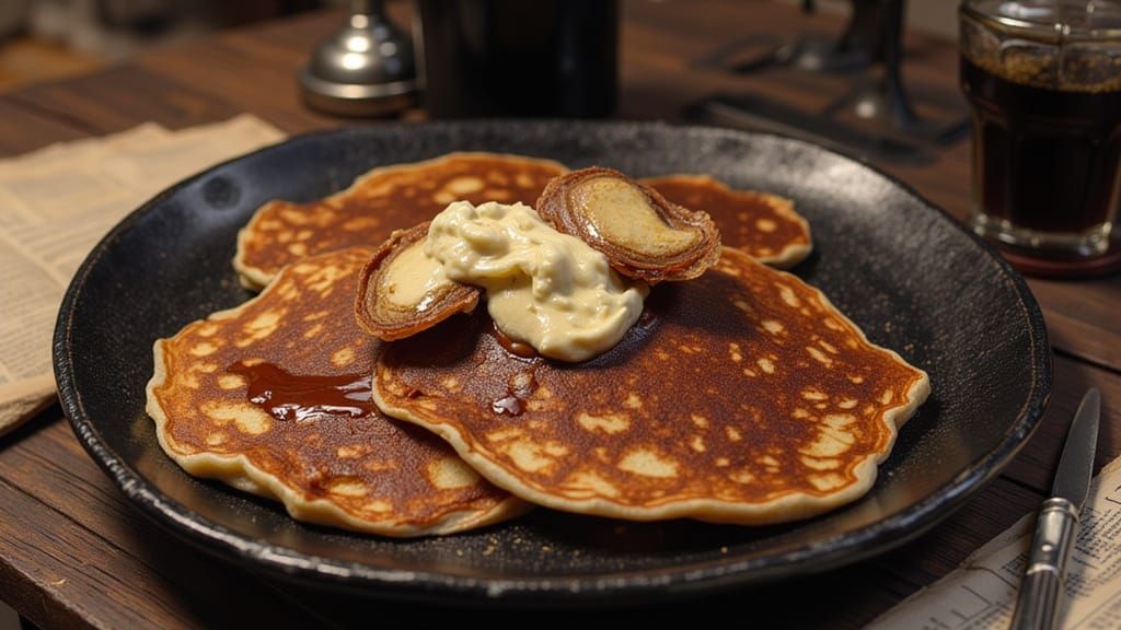 idk what they meant to do with these pancakes, would you eat...