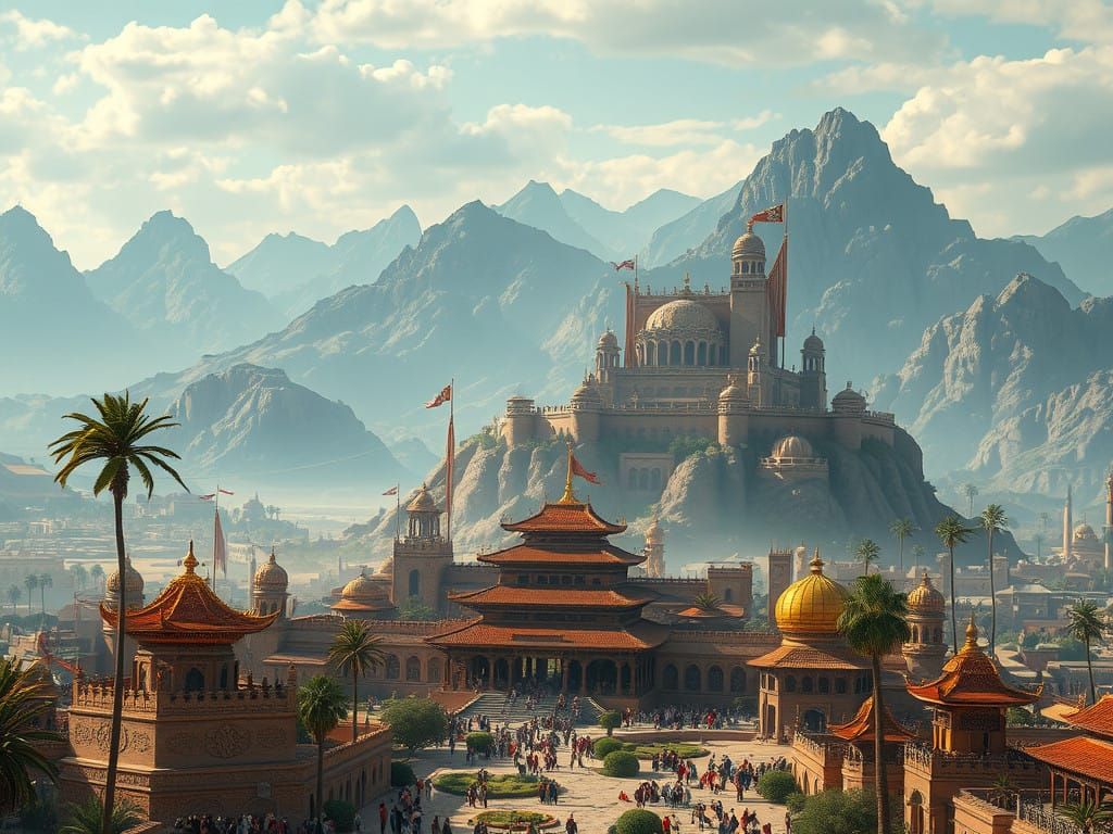 Desert Fantasy City of Majestic Splendor