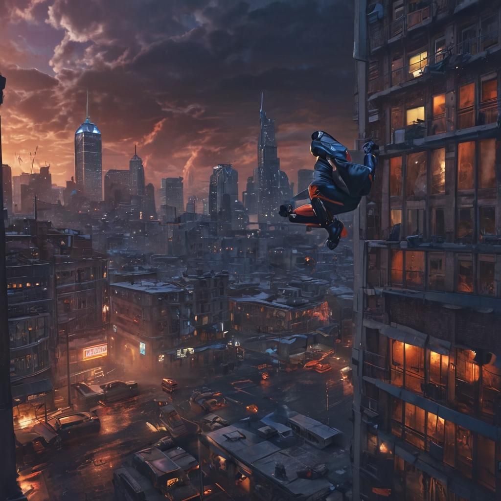 Gritty Comic Book Art: Tim Drake in Action