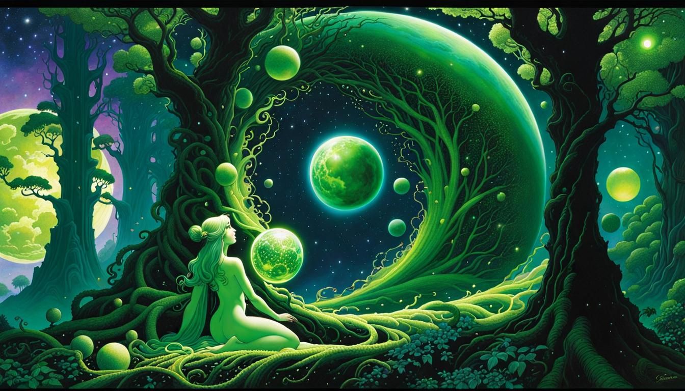 Green With Envy: Cosmic Fantasy Art