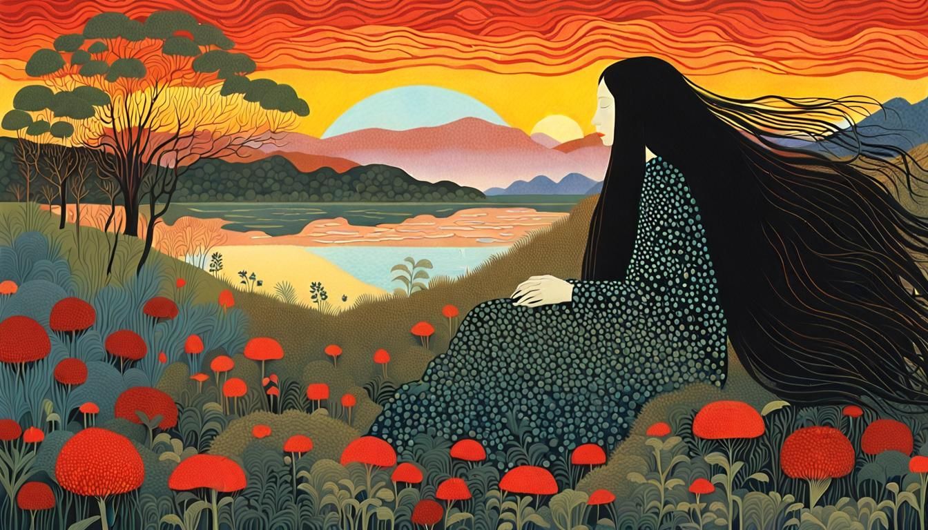 Myth and Aphid: A Collage of Nature's Awakening