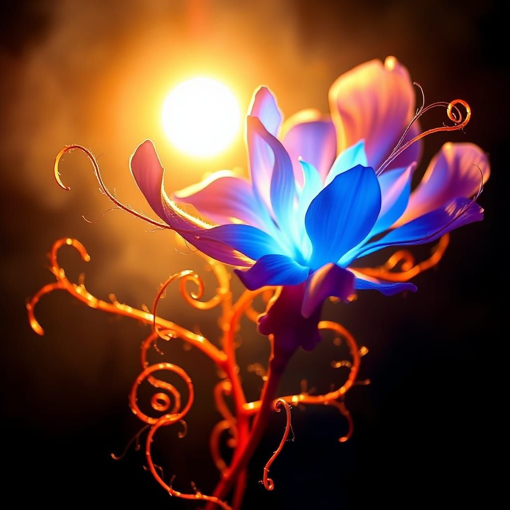Ethereal Fantasy Bloom in Vibrant Hues