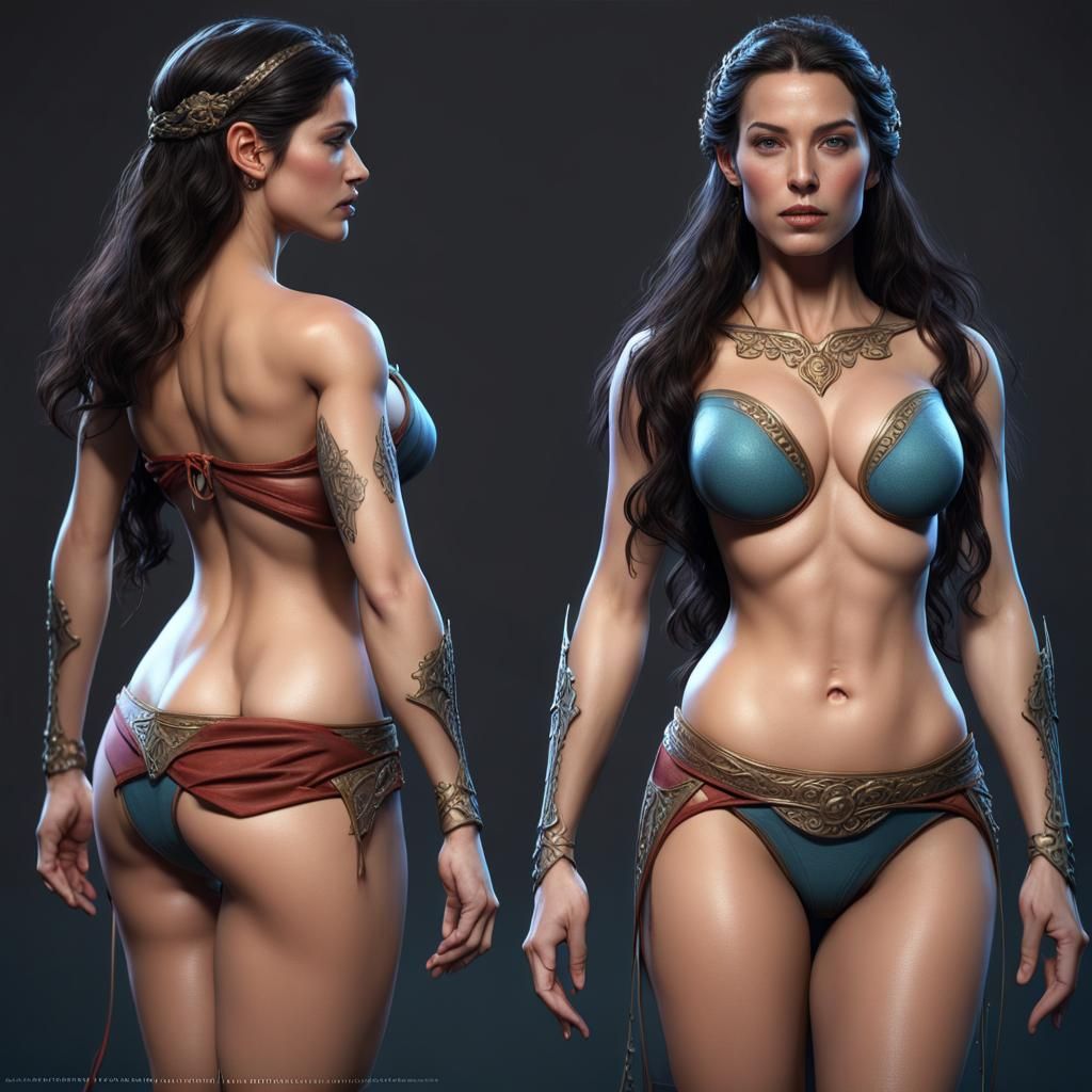 Arwen undomiel body bikini jej rare fron behind!