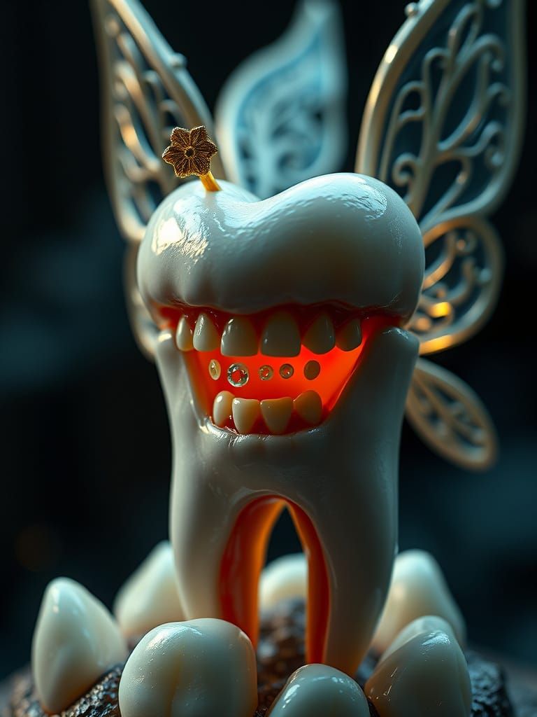 Tooth Fairy Made of Teeth: Digital Matte Painting