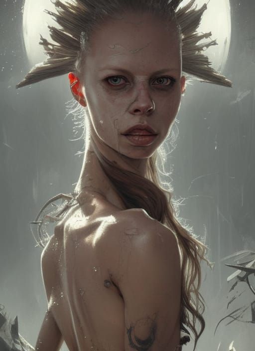 Yolandi Visser Portrait in Dystopian Wasteland