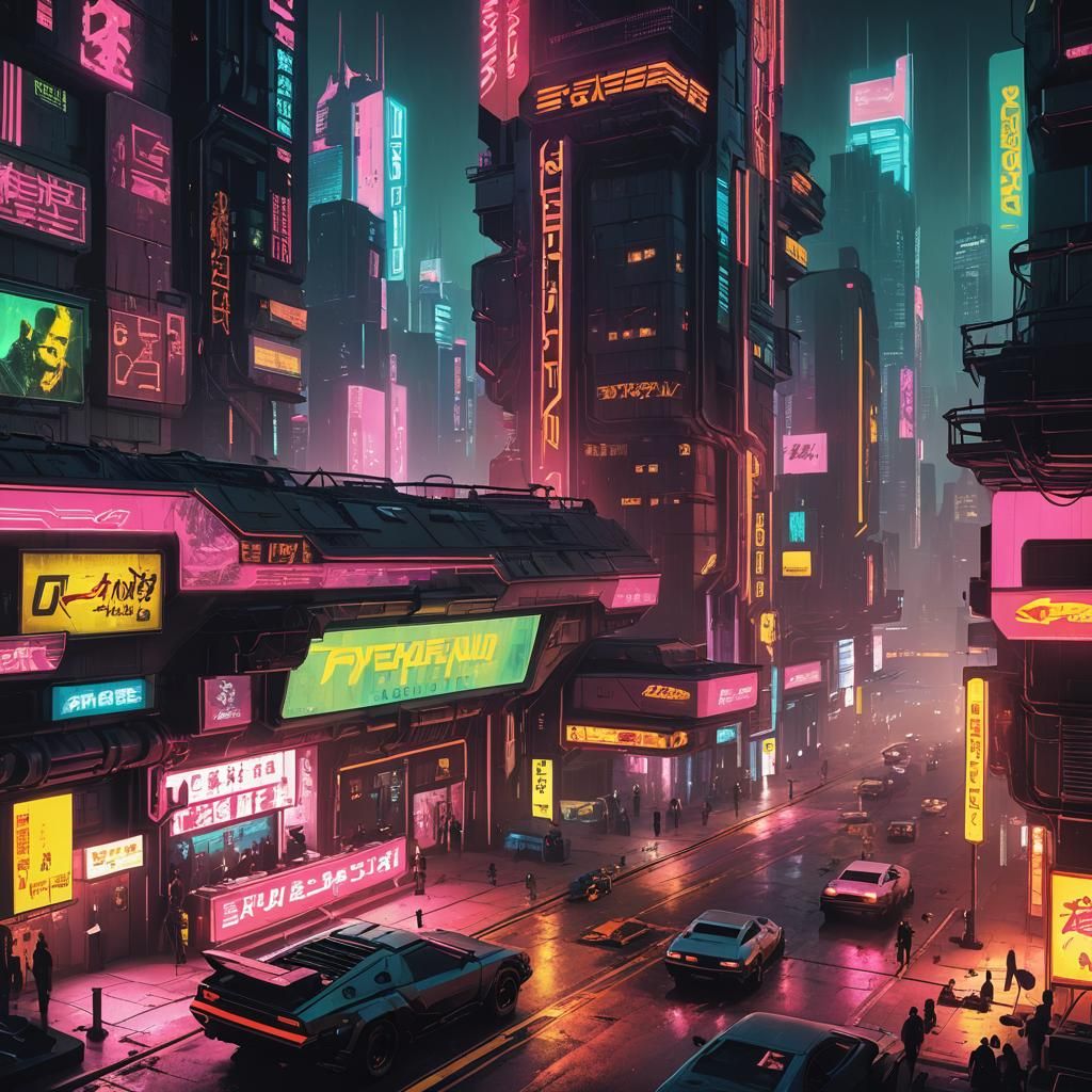 Cyberpunk Cityscape