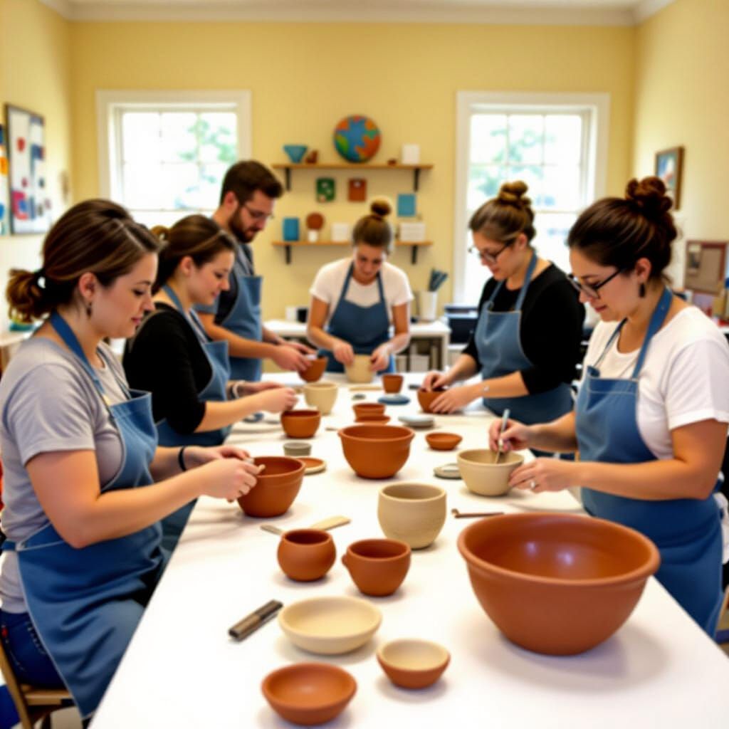 Abstract Clay Day AI Interpretation