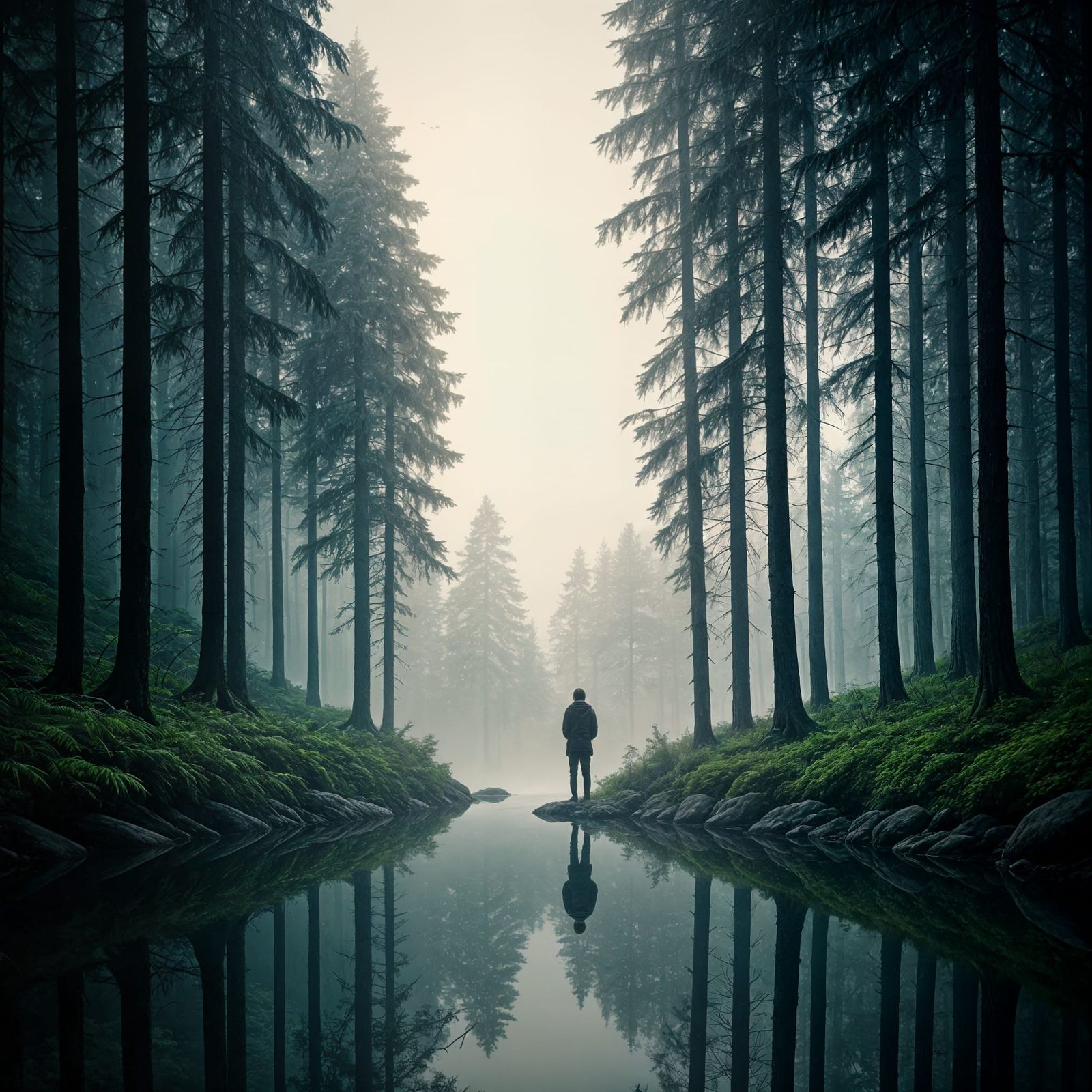 A Single Figure in Solitude