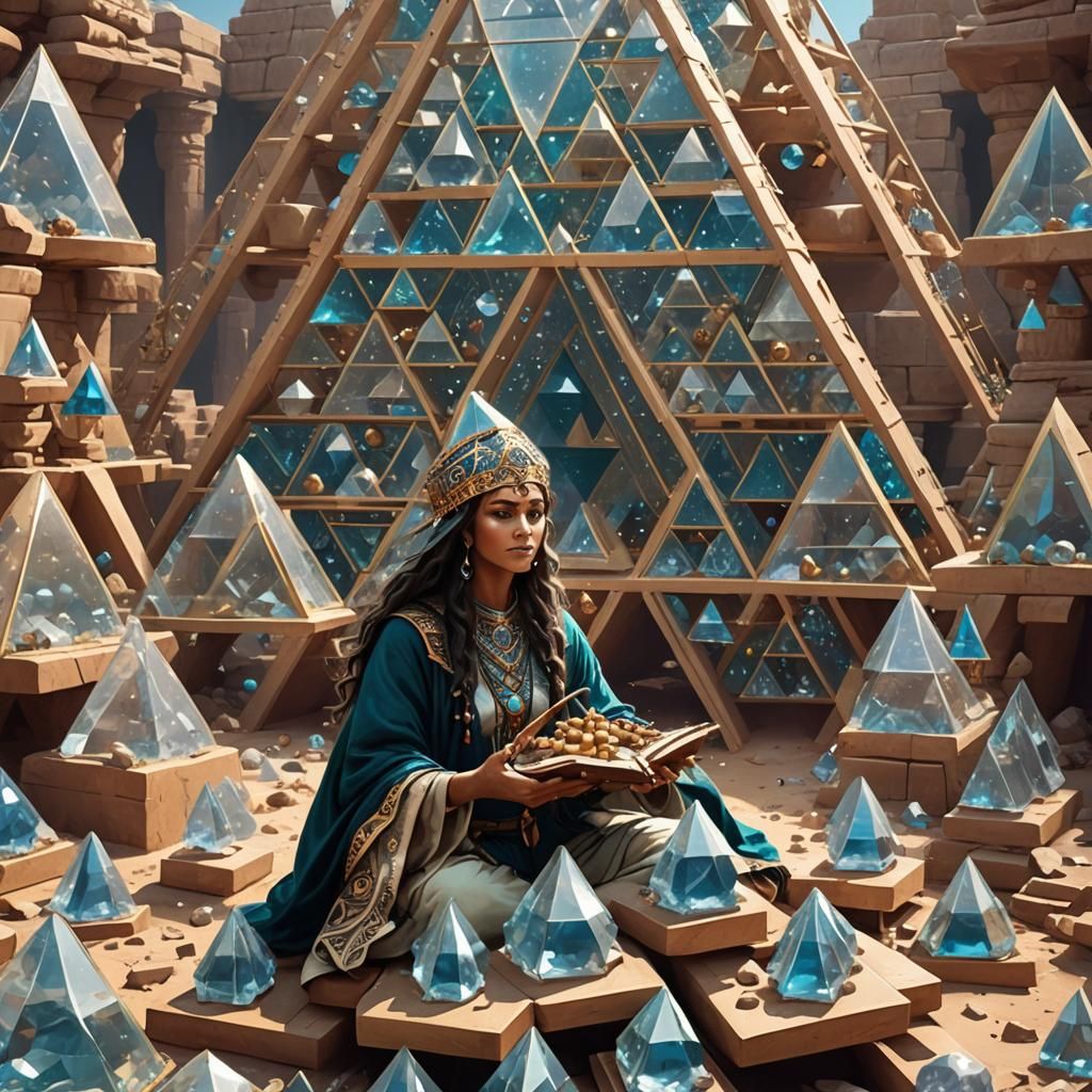 Atlantean Sorceress Xylophone Player in Pyramid