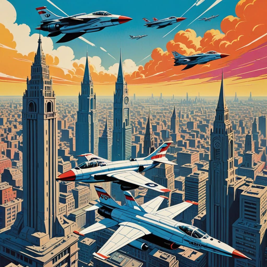 Thunderbirds Soar Over Swinging London in Retro Futurism Sty...