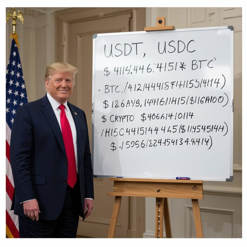 Donald Trump Promotes Crypto: Fantasy Concept Art