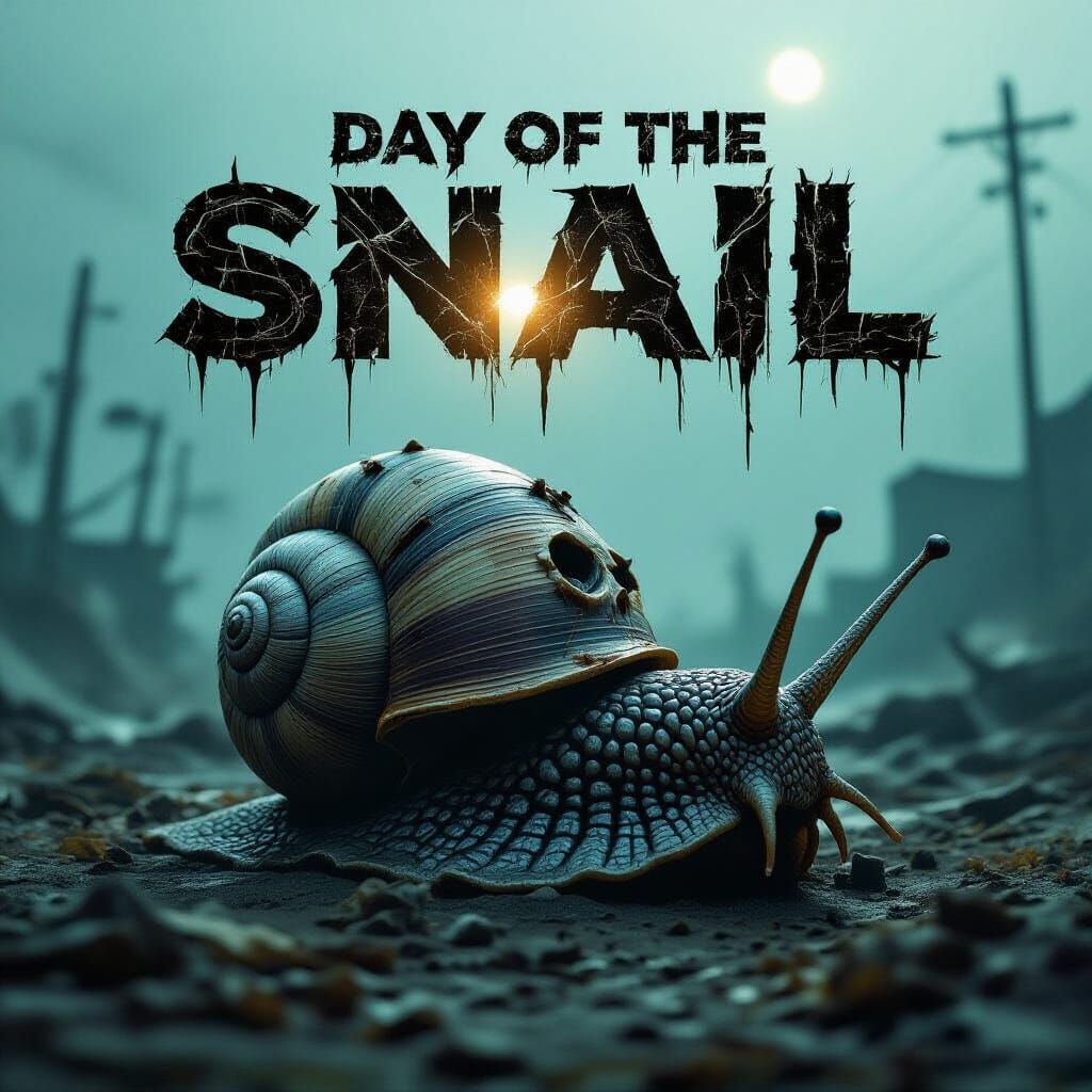 Rotten Zombiesnail in Post-Apocalyptic Fog