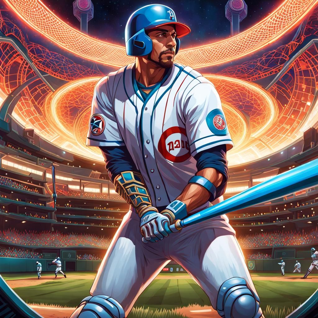 Android Pinch Hitter in Intergalactic Baseball Game