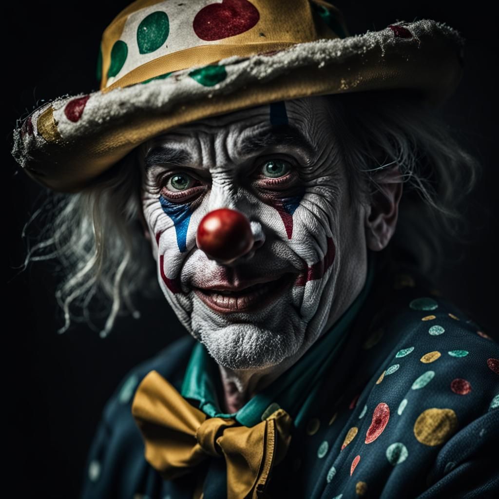 Hyperrealistic Portrait of Frendo the Clown