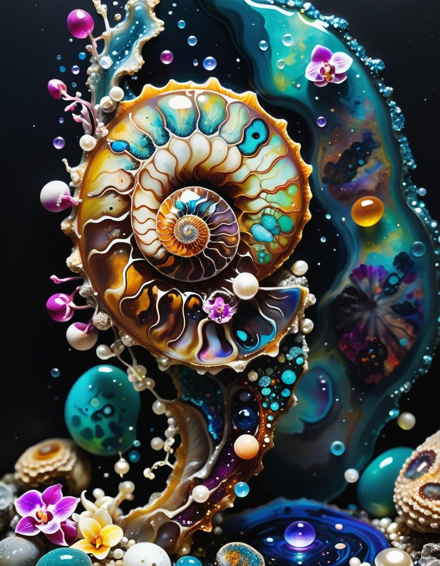 Luminous Water Elemental in Oil Painting Style