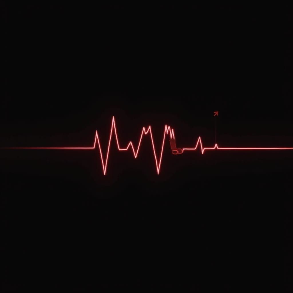 ECG Line Transforms into RAP Letters and Play Symbol