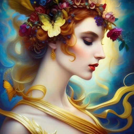 Aura soul dancing in the light