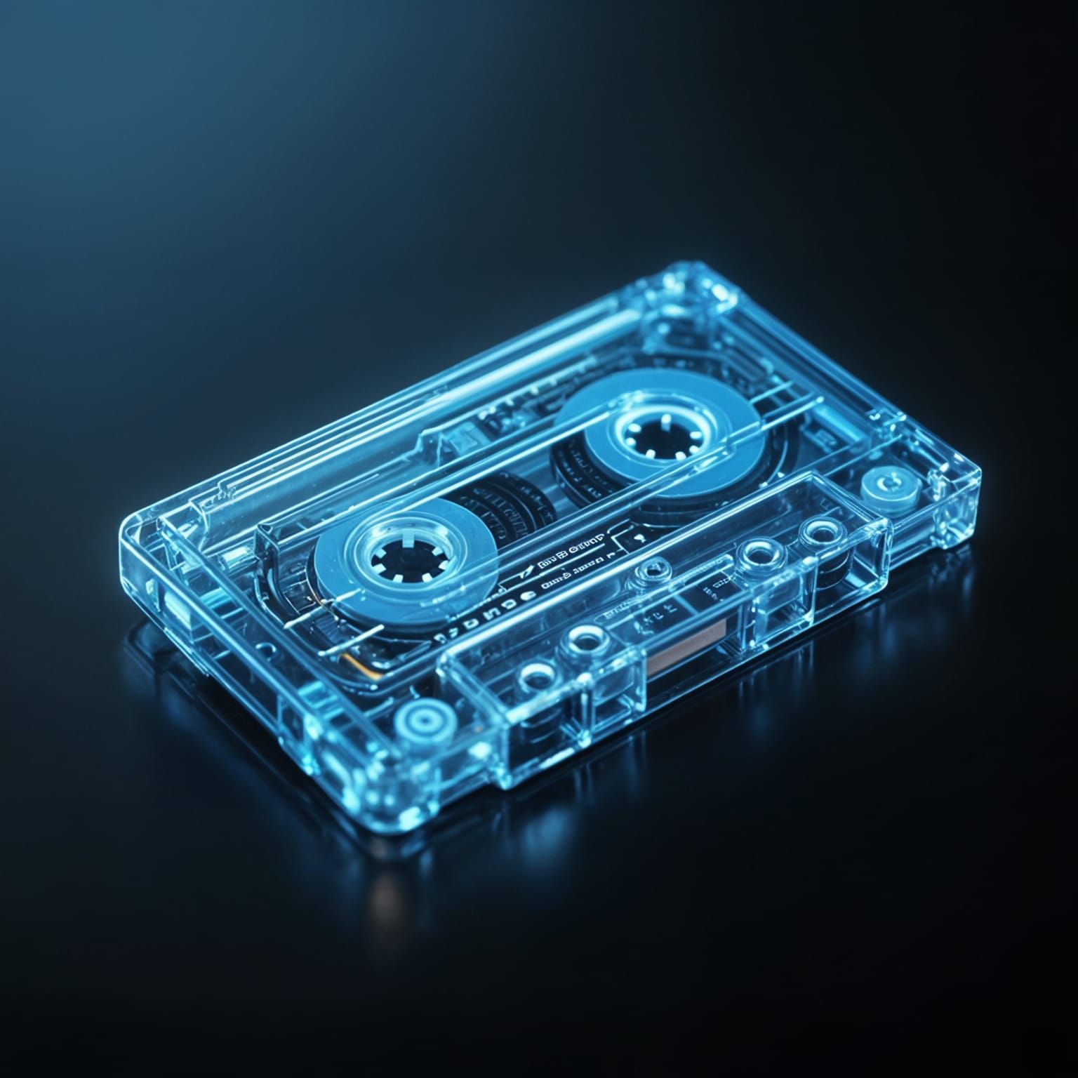 Realistic Blue Electronic Music Cassette Tape
