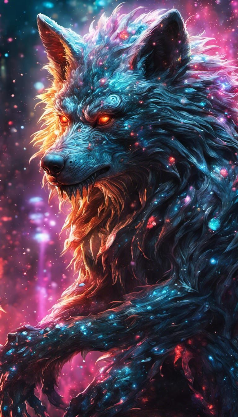Shiney glitter Werwolf