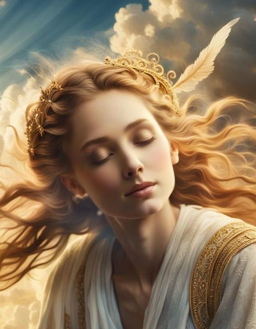 Ethereal 1920s Fantasy Scene in Soft Focus