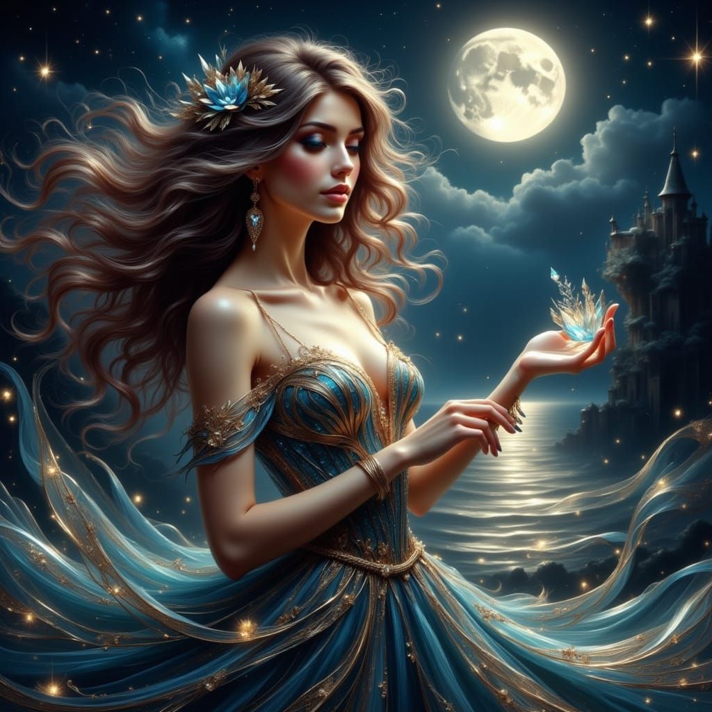 Ethereal Beauty in Enchanted Night