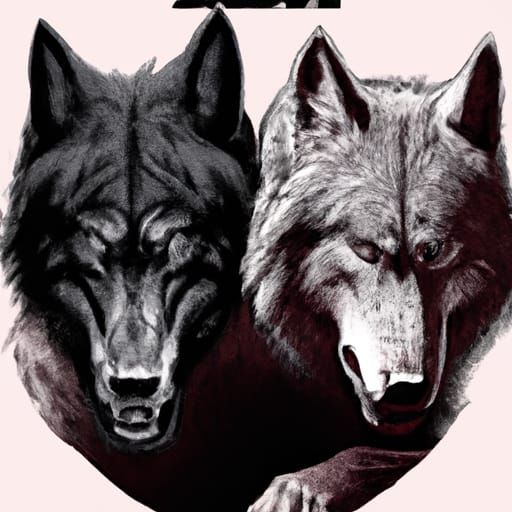 Wolves in Dynamic Comic Book Art Style