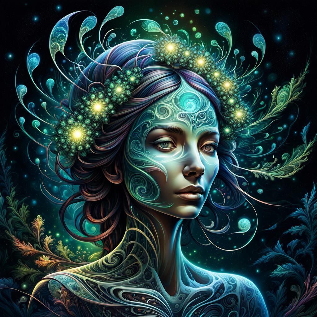 Infinite Energy Vortex in Vibrant, Swirling Patterns