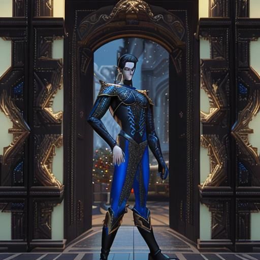 Hyperdetailed Christmas Elf in Pixel Art Style