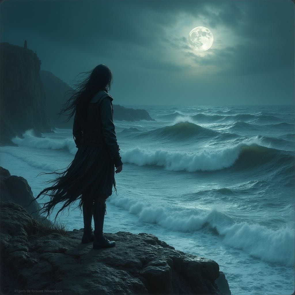 Stormy Sea: Gothic Art Inspired by Masters