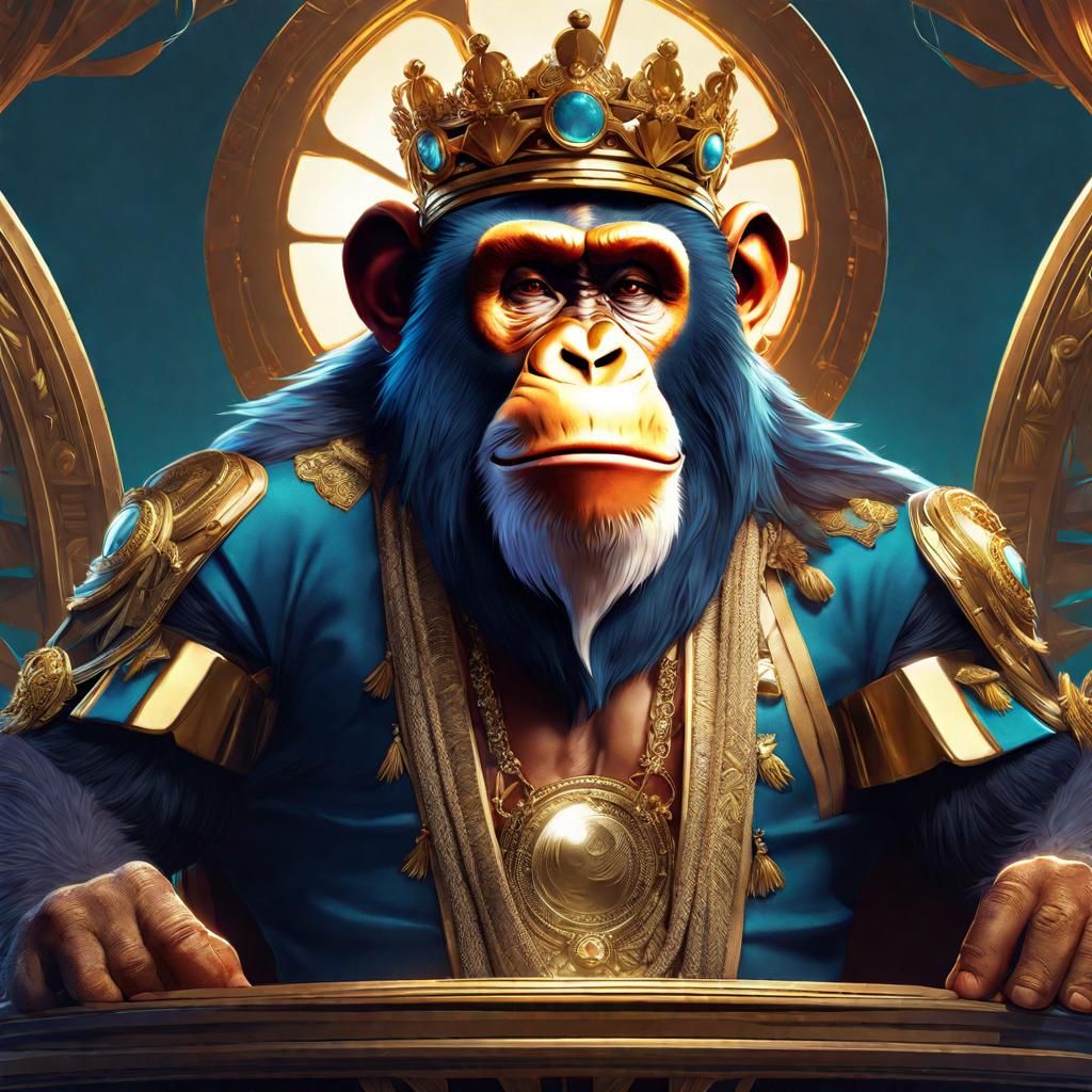 a comic parody style bored ape from the bored ape yachting c...
