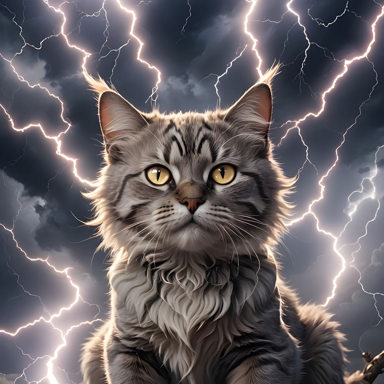 God of Lightning Reimagined as a Cat