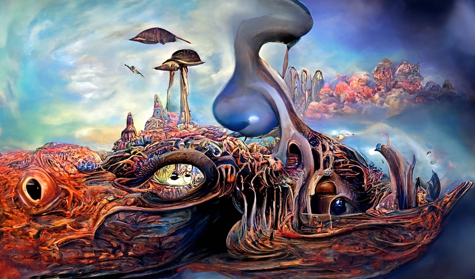 Psychovolcanic Neosurrealism in a Biopunk Style