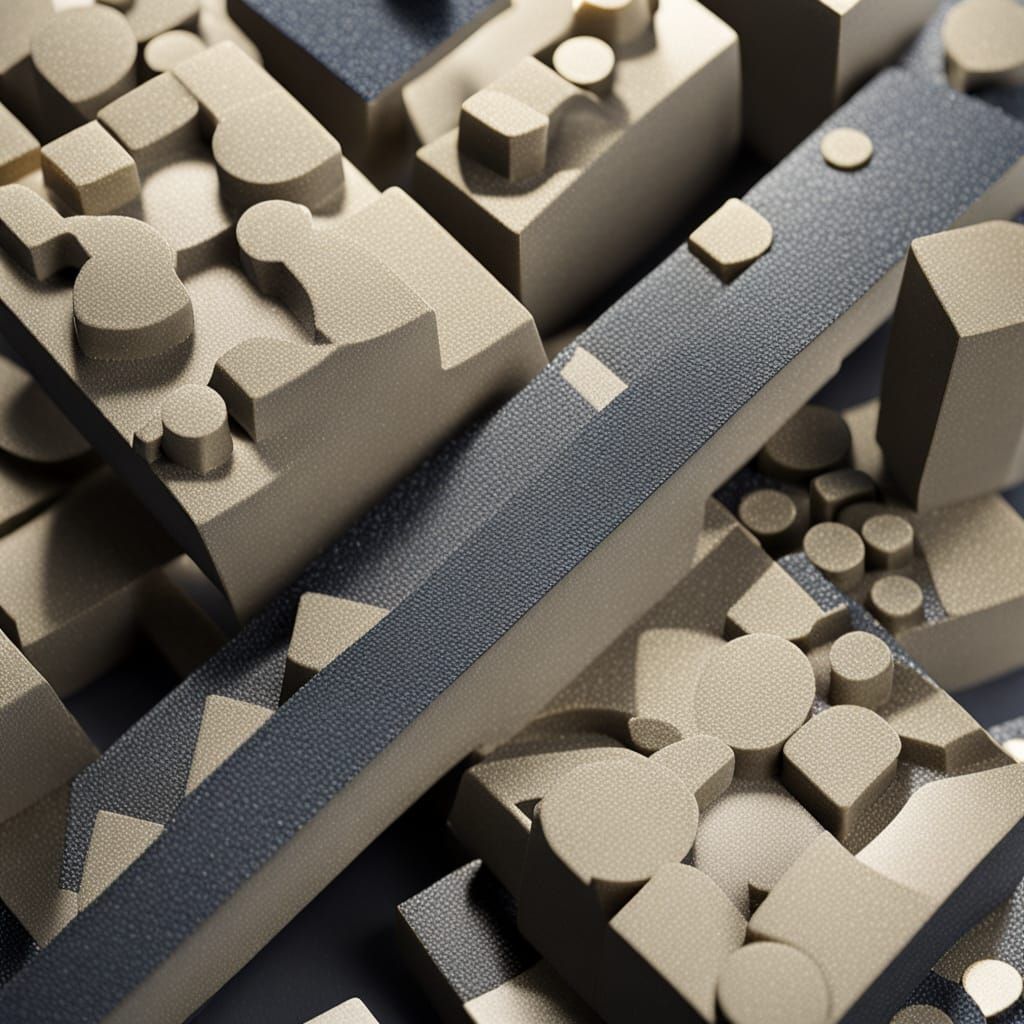 Tungsten and Wool in Epoxy Resin Block