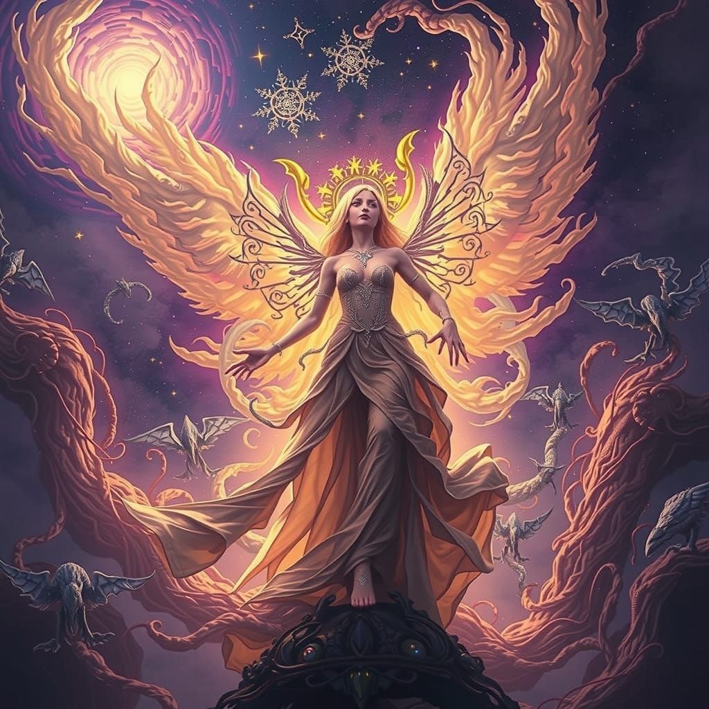 Divine Cosmic Horror in Dark Fantasy Realm